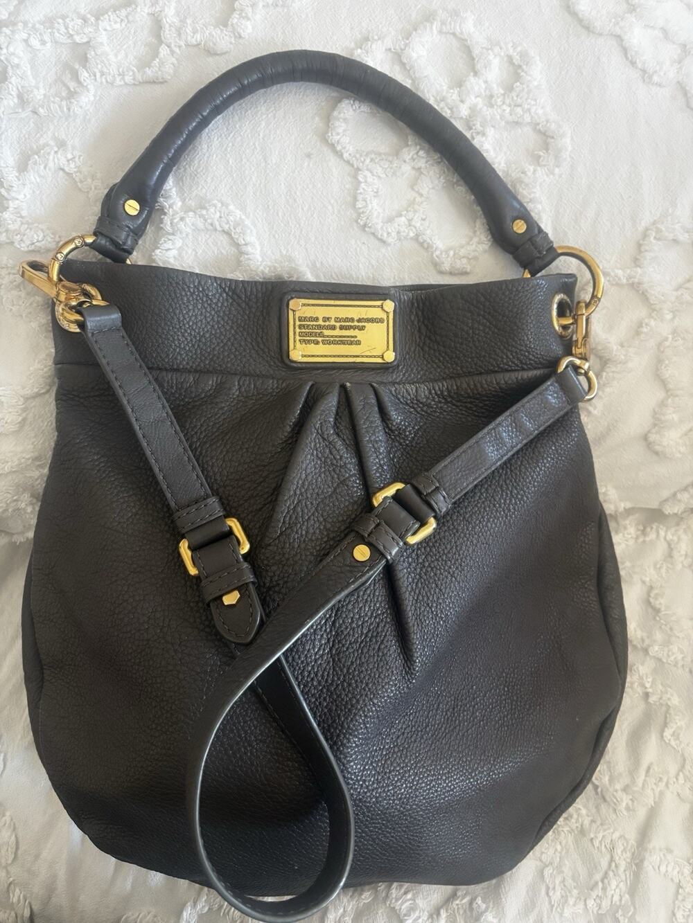 Marc Jacob's Black Leather Rider Crossbody Bag Leather Saddle Bag